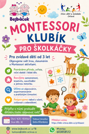 MONTESSORI KLUBÍK PRO ŠKOLKÁČKY 